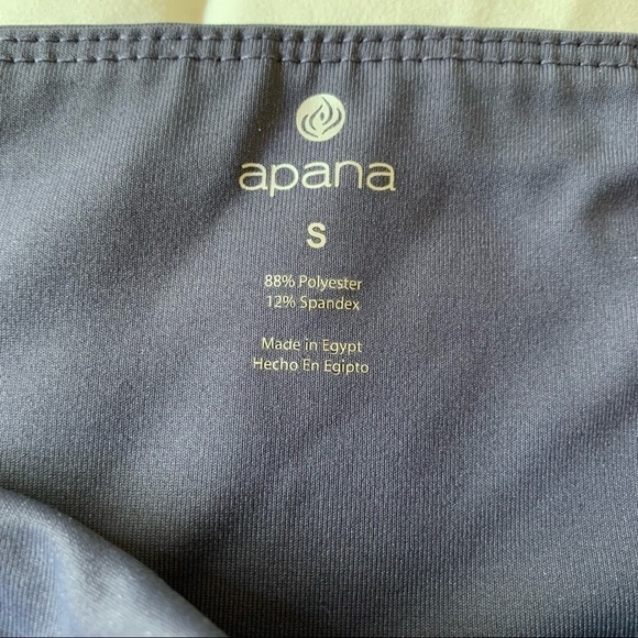 𝅺APANA Charcoal Gray Cropped Leggings With Calf Cutout Detail Size Small (907) - Picture 4 of 10